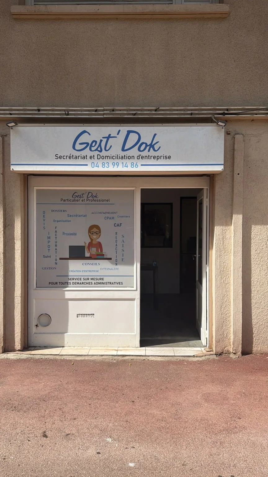 Façade et entrée de GEST’DOK